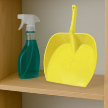 Dustpan with Long Handle, Dust Collection Dust Pan Tray for Kitchen, Home, Office, Bathroom Etc, Supdi (1 Pc / Multicolor )