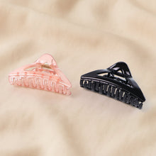 Triangle Shape Mix Color Plastic Hair Claw Clip – 12 Pc Durable Grip for Women and Girls