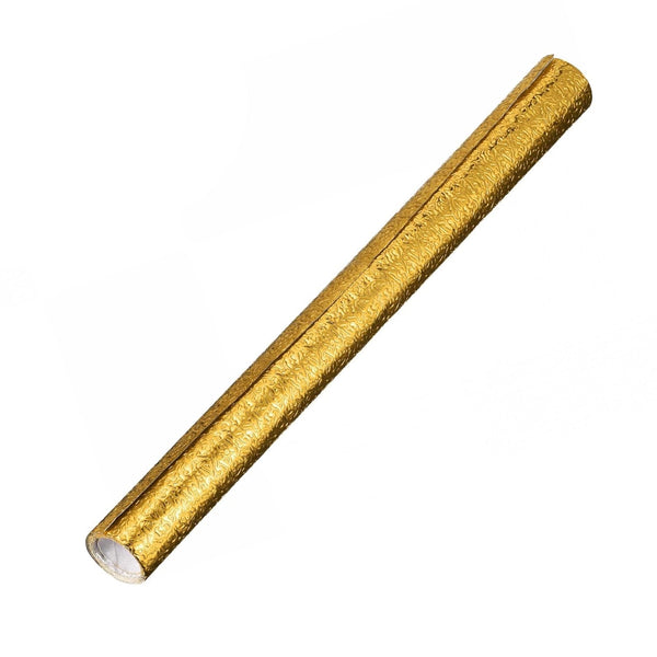 Oil Proof Sticker, Waterproof Self Adhesive Aluminum Foil Wallpaper (60 cm×200 Cm / Golden / 1 Pc)