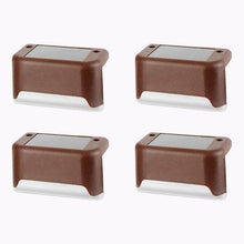 4-Piece Solar Waterproof Garden, Stair & Railing Lights